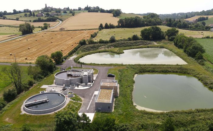 Visite de la station d’épuration des eaux usées, Station d’épuration Chabons, Châbons
