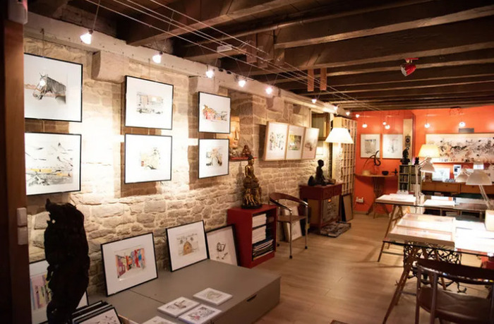 Visite de l&rsquo;atelier d&rsquo;artiste de Jean-François Louis, Atelier de l&rsquo;artiste Jean-François Louis, Boyer