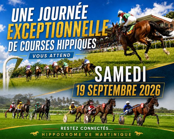 VISITE DE L’HIPPODROME DE CARRERE UN JOUR DE COURSES, Hippodrome de carrère 97232 Le Lamentin, Le Lamentin
