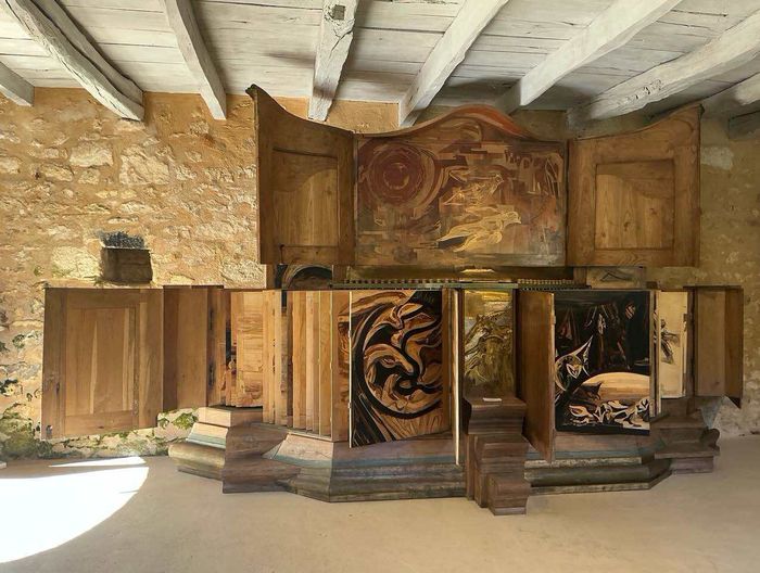 Visite de l&rsquo;hymne à la nature d&rsquo;Henri Bernier, La grange du Queylou : l&rsquo;hymne à la nature d&rsquo;Henri Bernier, Les Eyzies