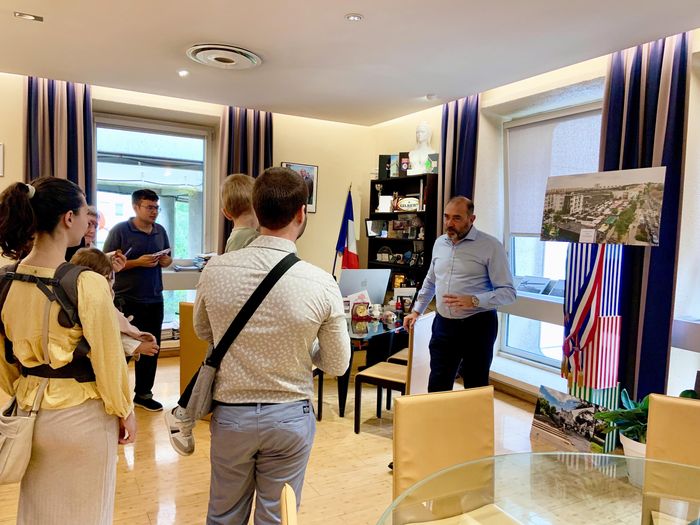 Visite du bureau du Maire, Hôtel de Ville de Saint-Priest, Saint-Priest