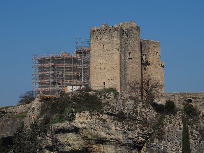 Visite du chantier du château, Château comtal, Vaison-la-Romaine