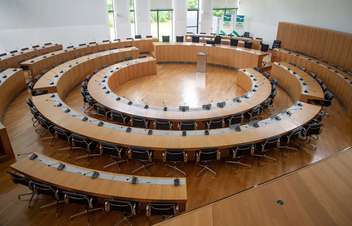 Visite du Conseil départemental, de la Préfecture et du parc, Hôtel du Département, Saint-Brieuc