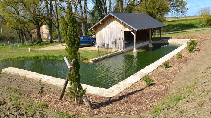 Visite du lavoir-abreuvoir de Montépin, Lavoir-abreuvoir, Bâgé-Dommartin