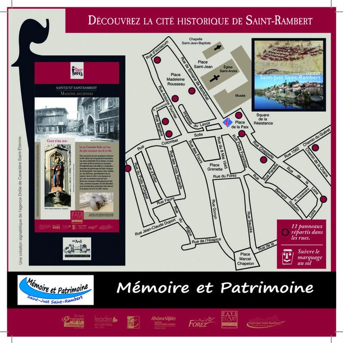 Visite du quartier historique de Saint-Rambert, Quartier médiéval de Saint-Rambert, Saint-Just-Saint-Rambert