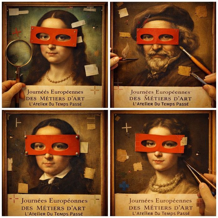 Visite d&rsquo;un atelier de restauration d’œuvres d&rsquo;art, Atelier du Temps Passé, Paris