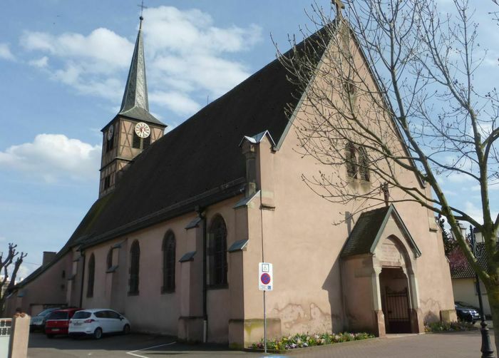 Visite d’un temple protestant du XIXe siècle, Temple protestant, Illkirch-Graffenstaden