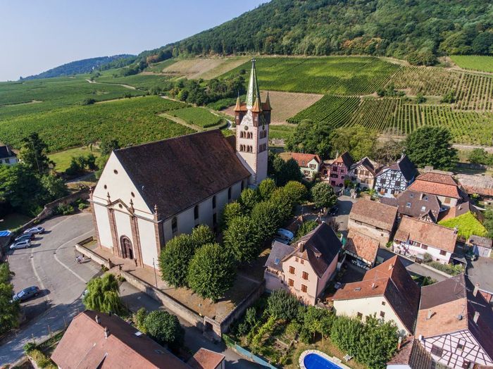 Visite d’une église au clocher roman et au riche patrimoine mobilier, Eglise Saint-Georges, Châtenois