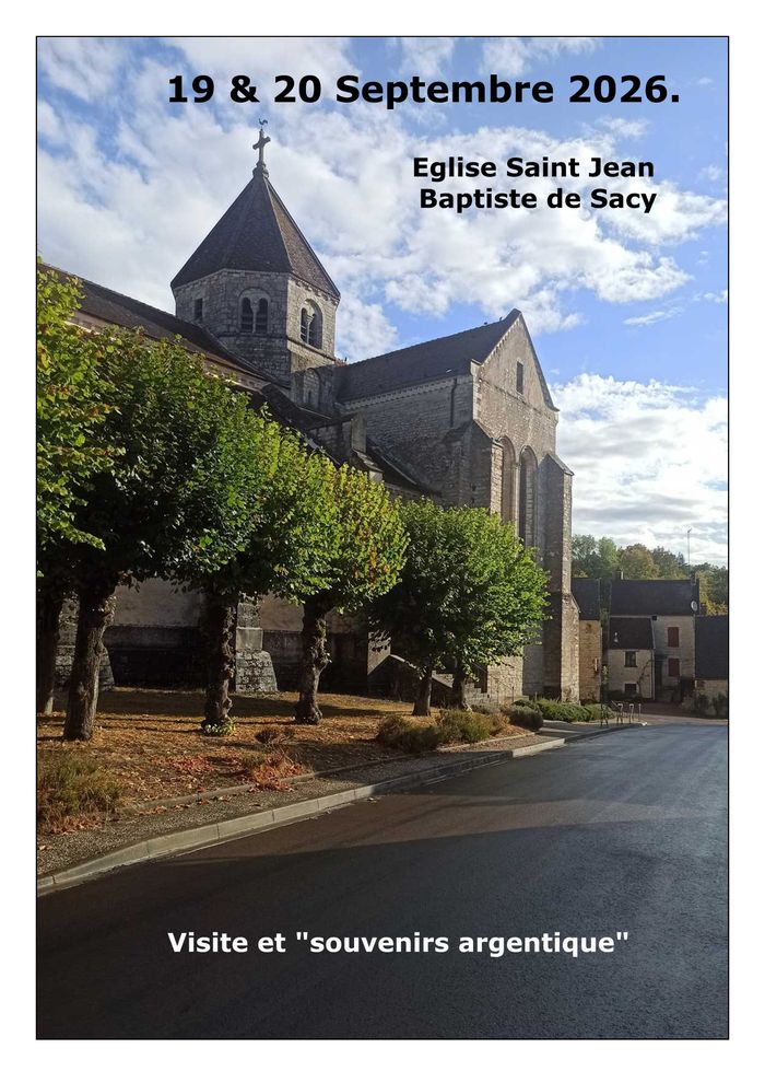 Visite et exposition église de Sacy, eglise st Jean-baptiste de sacy, Vermenton