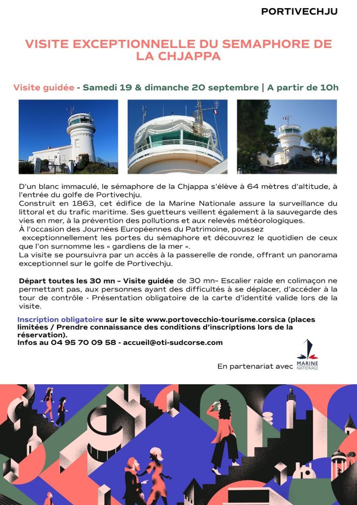 VISITE EXCEPTIONNELLE DU SEPMAPHORE DE LA CHJAPPA, Sémaphore de La Chiappa, Porto-Vecchio