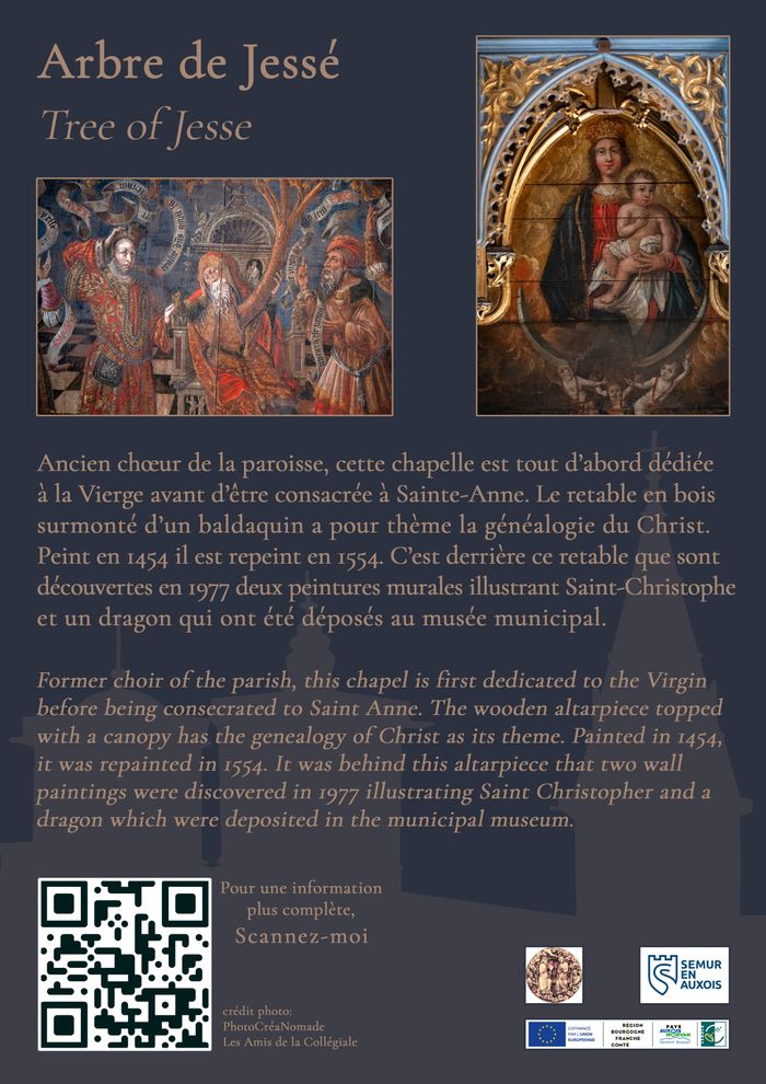 Visite guidée avec les supports photographiques donnant à voir les richesses de l&rsquo;église Notre-Dame, Collégiale Notre-Dame, Semur-en-Auxois