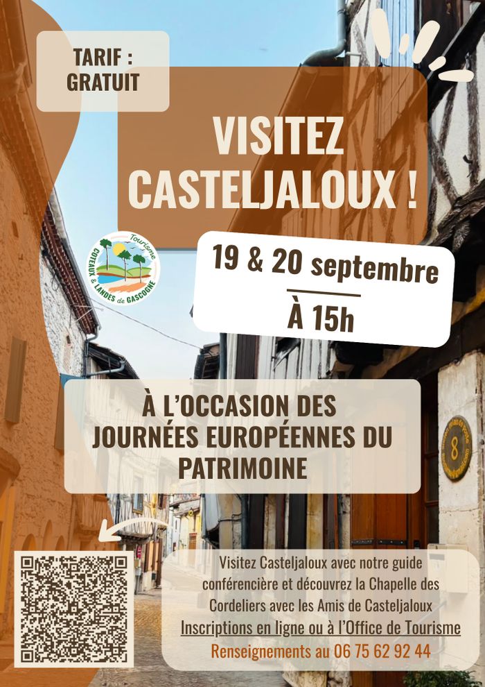 Visite guidée de Casteljaloux, Office de tourisme Coteaux et Landes de Gacsogne, Casteljaloux