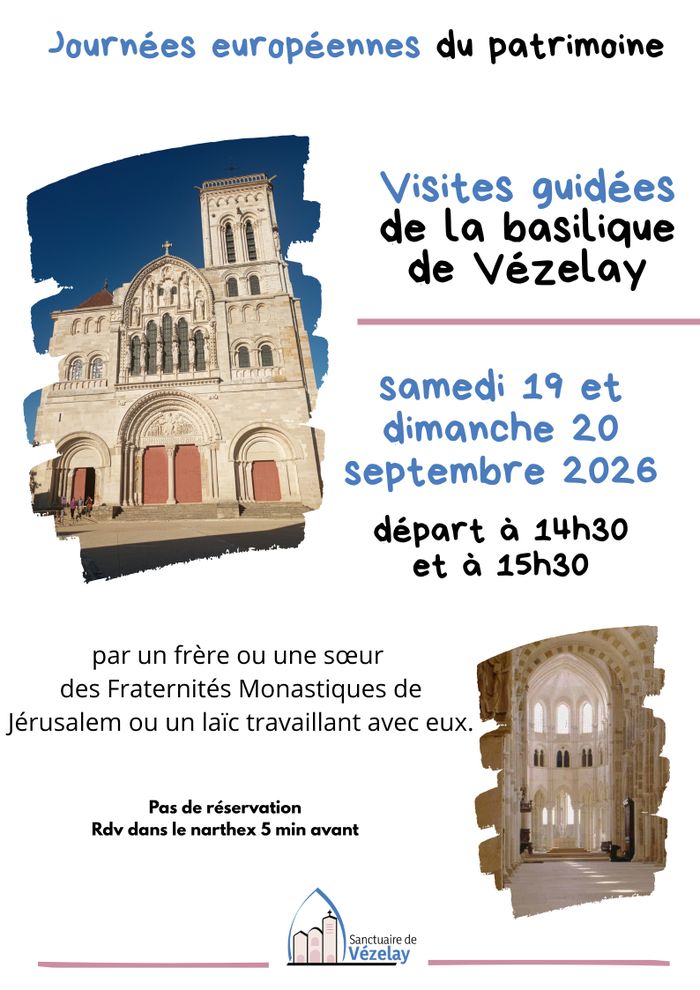 Visite guidée de la basilique de Vézelay, Basilique de Vézelay, Vézelay