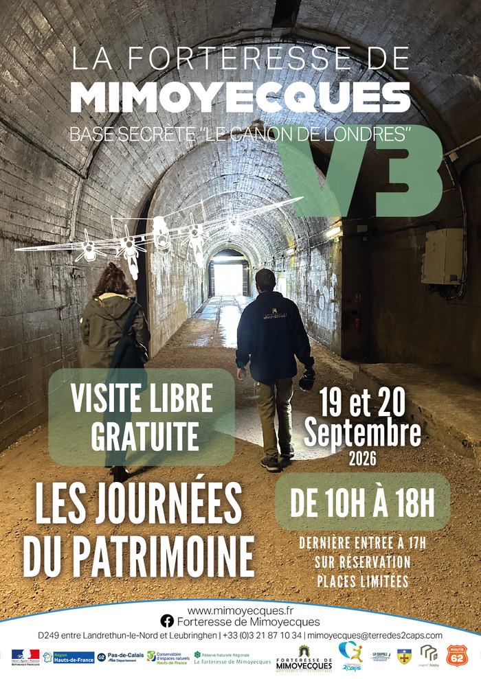 Visite guidée de la Forteresse de Mimoyecques base V3 de la seconde guerre mondiale, Forteresse de Mimoyecques, Landrethun-le-Nord