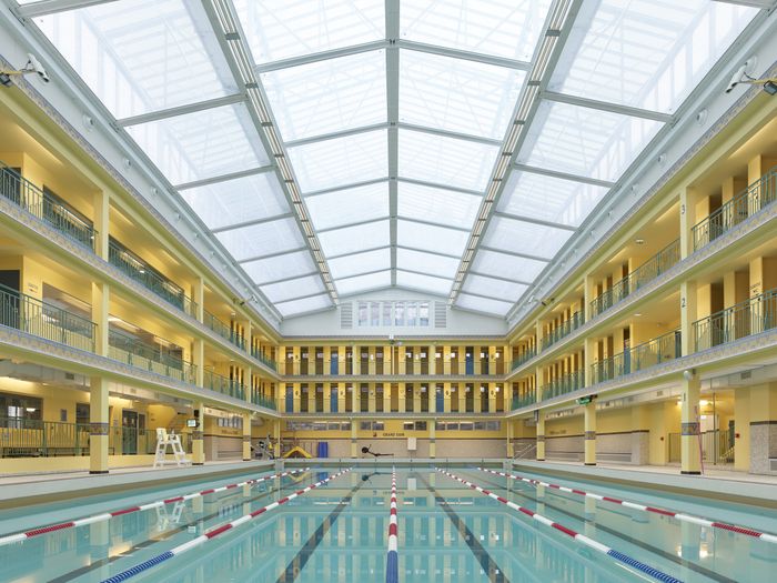 Visite guidée de la Piscine de Pontoise, Espace Sportif de Pontoise, Paris
