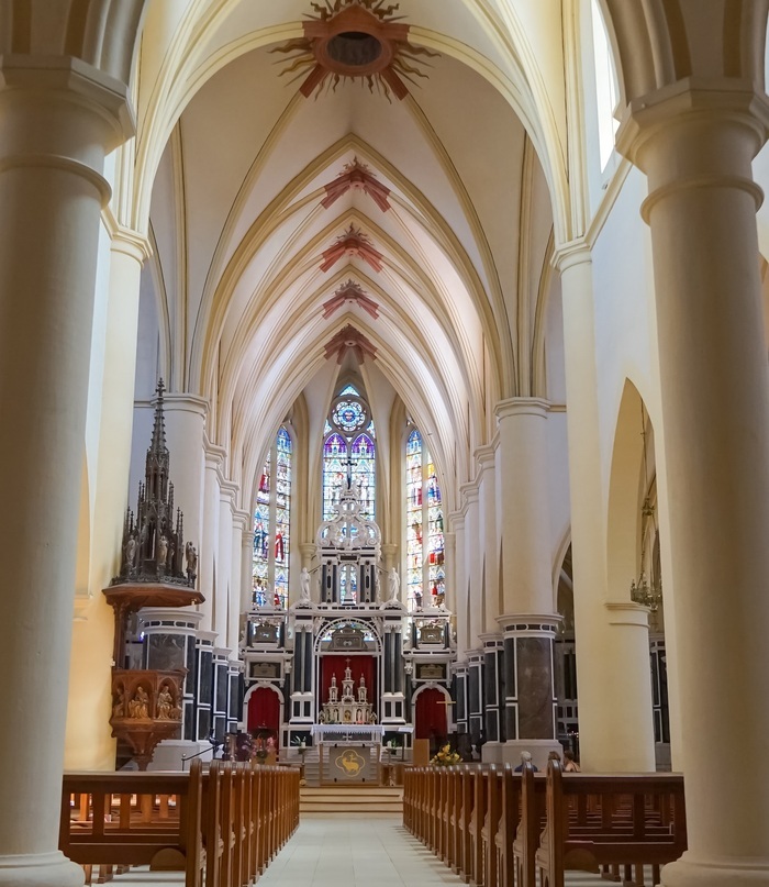 Visite guidée de l&rsquo;église haute, Église abbatiale Saint-Pierre, Remiremont