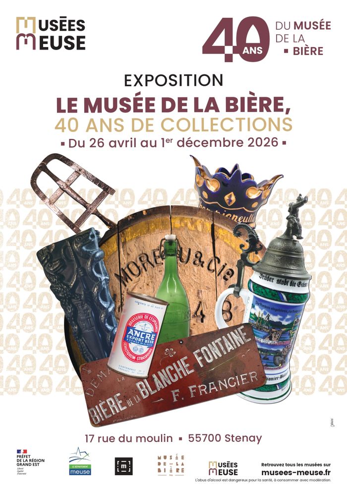 Visite guidée de l’exposition temporaire « Le Musée de la Bière, 40 ans de collections », Musée de la Bière, Stenay