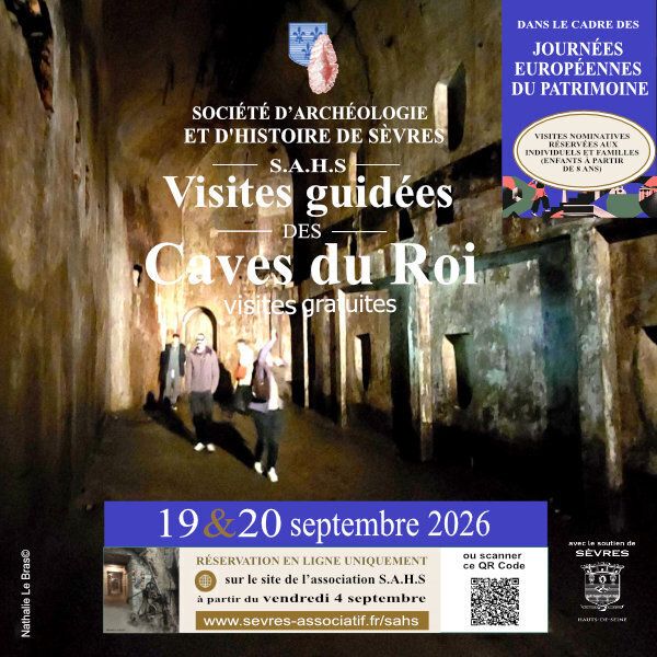 Visite guidée des Caves du Roi de Sèvres, Société d’Archéologie et d’Histoire de Sèvres – Caves du Roi de Sèvres, Sèvres