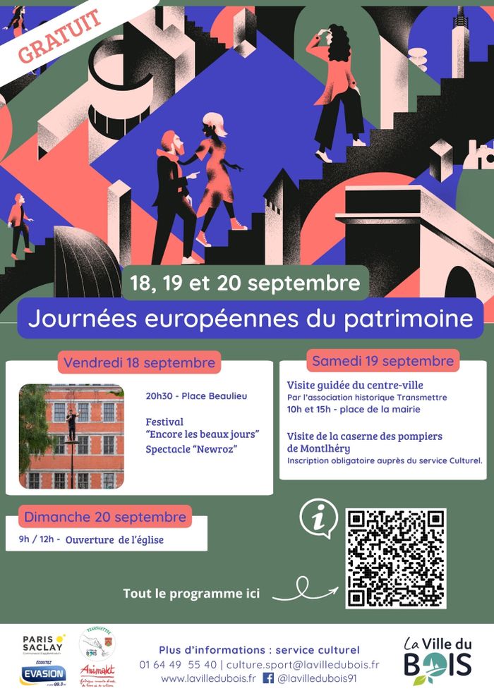 Visite guidée du centre ville de La Ville du Bois, Place du Général de Gaulle, La Ville-du-Bois