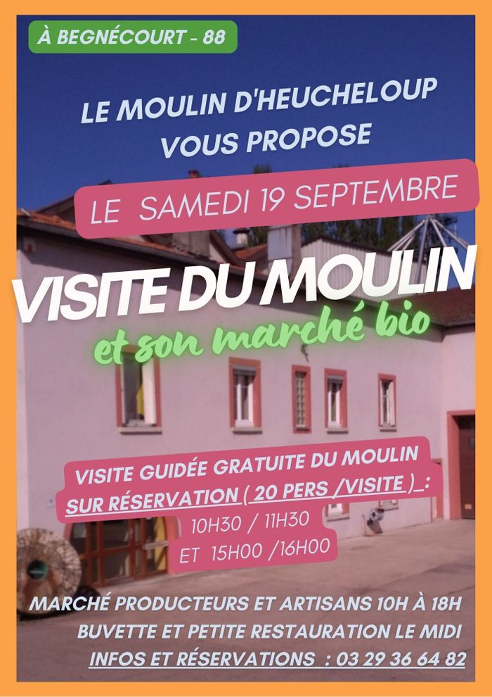 Visite guidée d&rsquo;un Moulin, Moulin d&rsquo;Heucheloup, Begnécourt