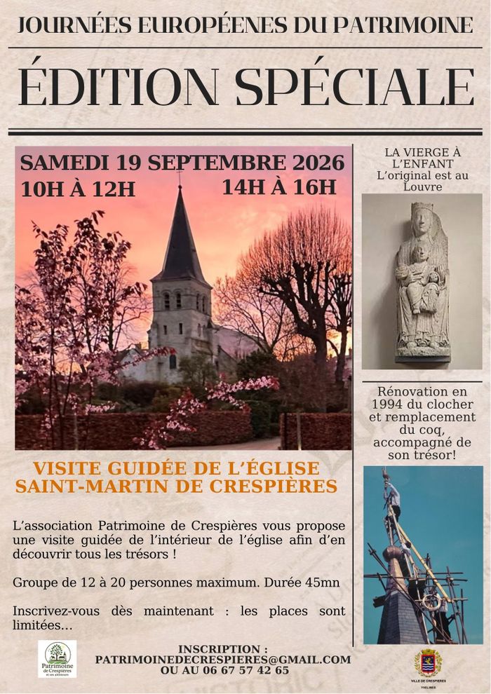 Visite guidée église Saint-Martin de Crespières, Église, Crespières