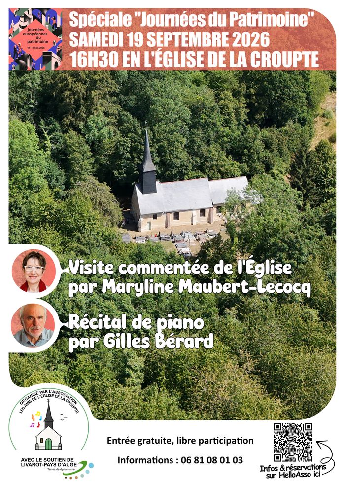 Visite guidée et récital de piano, Église Saint-Martin, Livarot-Pays-d&rsquo;Auge