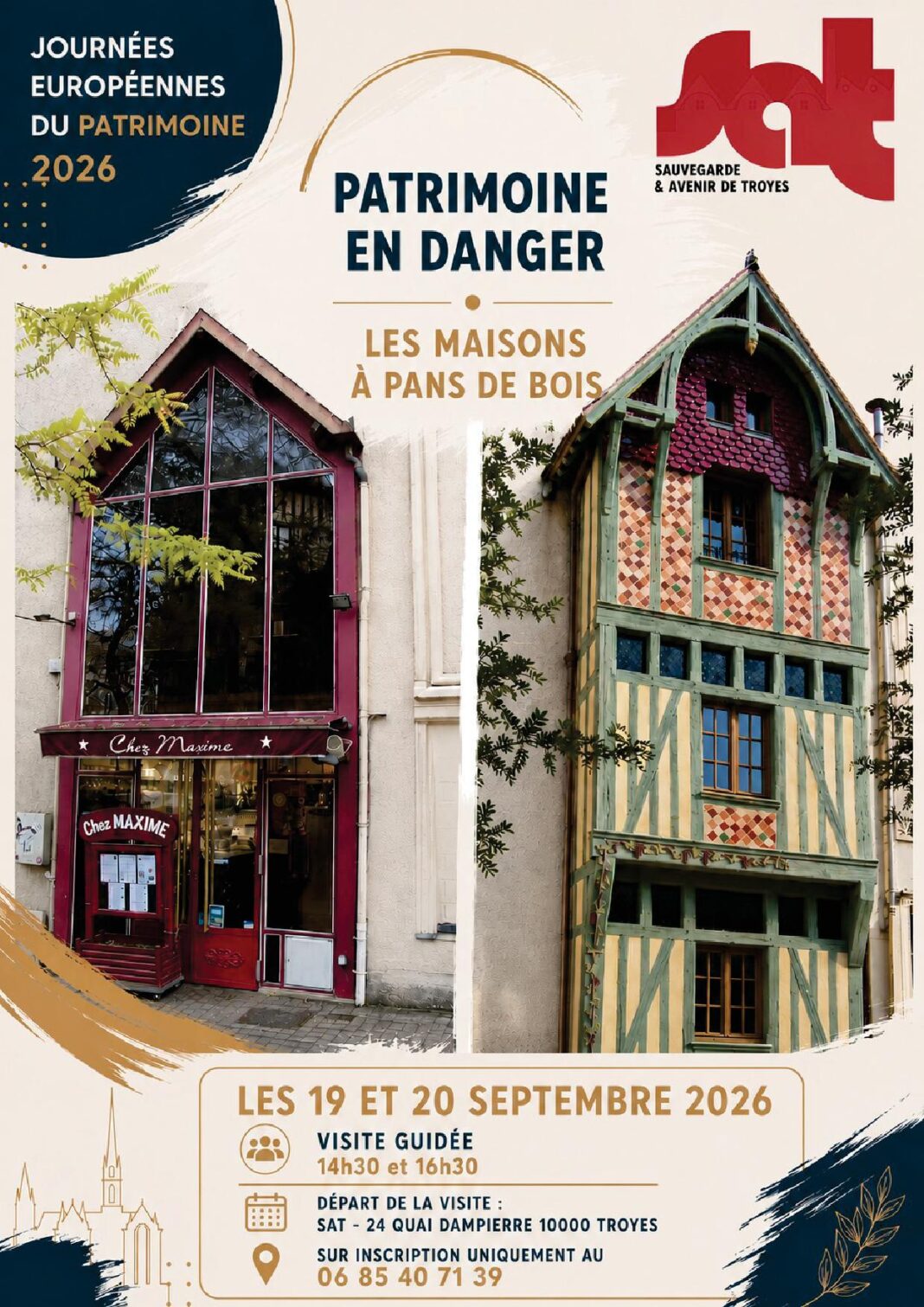 Visite guidée Patrimoine en danger les maisons à pans de bois Troyes