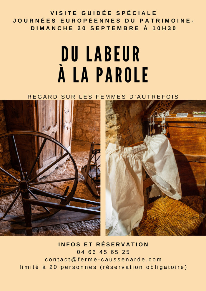 Visite guidée sur le travail des femmes à la ferme autrefois, Ferme Caussenarde d’Autrefois, Hures-la-Parade