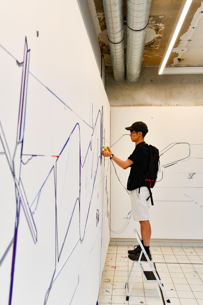 Visite libre de l’exposition Ligne/Étoiles de Keita Mori, Repaire Urbain, Angers