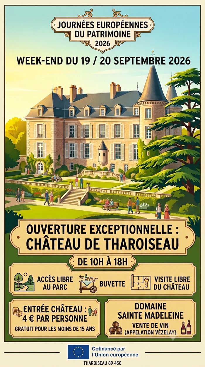 Visite Libre du château de Tharoiseau, Château de Tharoiseau, Tharoiseau