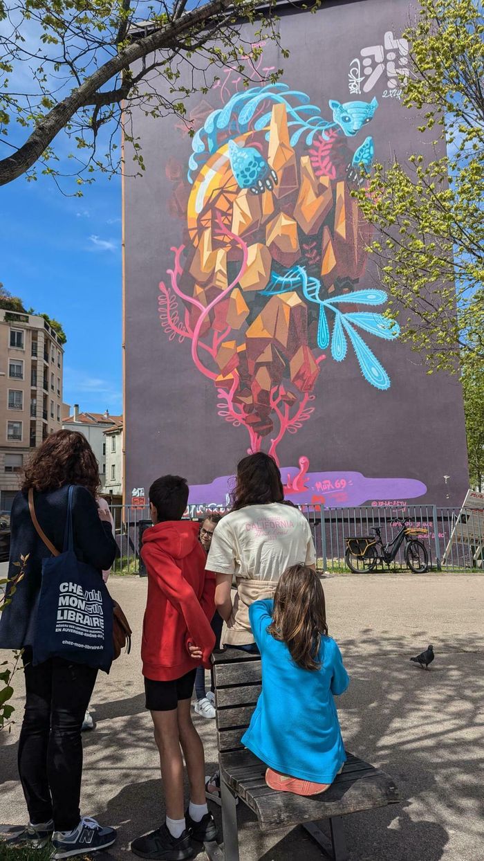 Visite Street-art à travers les pentes de la Croix-Rousse., Mur des tapis, Lyon
