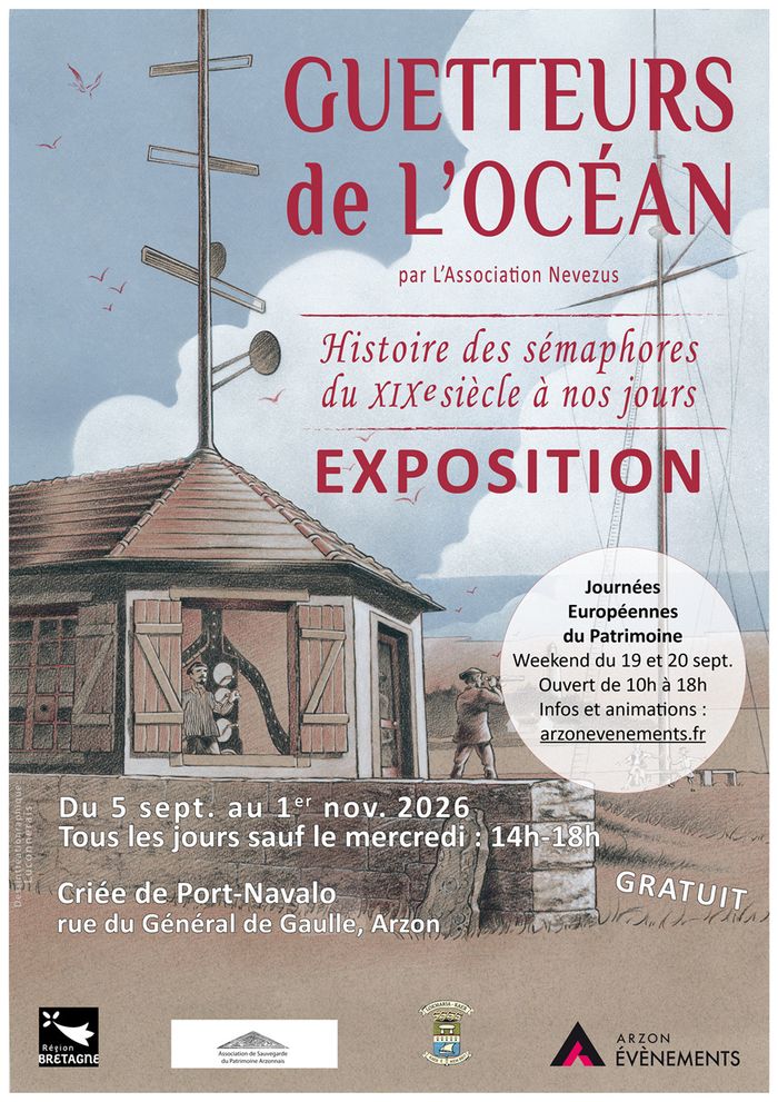 Visites commentées de l’exposition « Guetteurs de l’Océan », Criée de Port-Navalo, Port Navalo