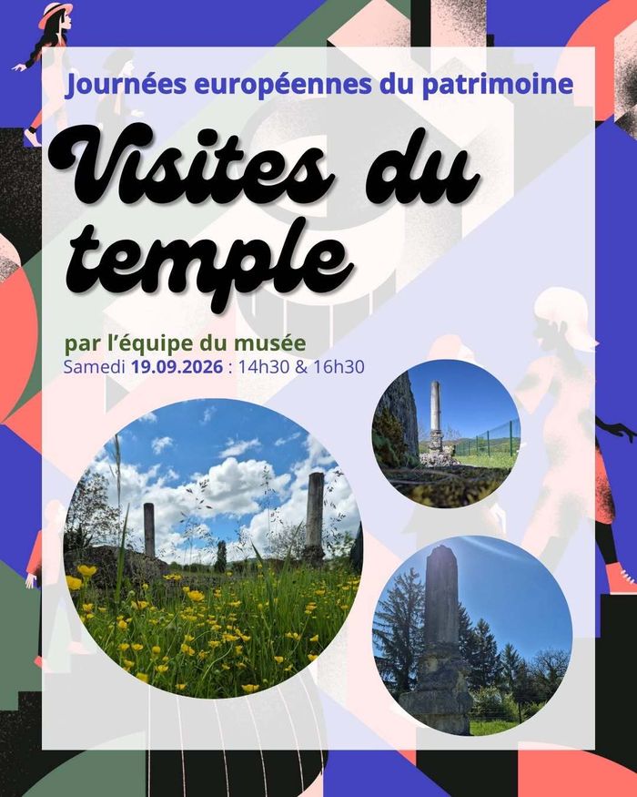 Visites du temple, Musée Archéologique d’Izernore, Izernore