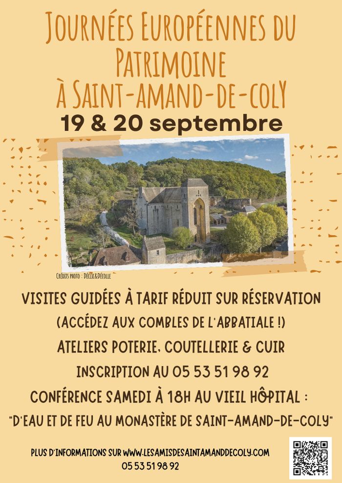 Visites guidées de l’abbatiale de Saint-Amand-de-Coly et de ses combles !, Abbatiale de Saint-Amand-de-Coly, Coly-Saint-Amand