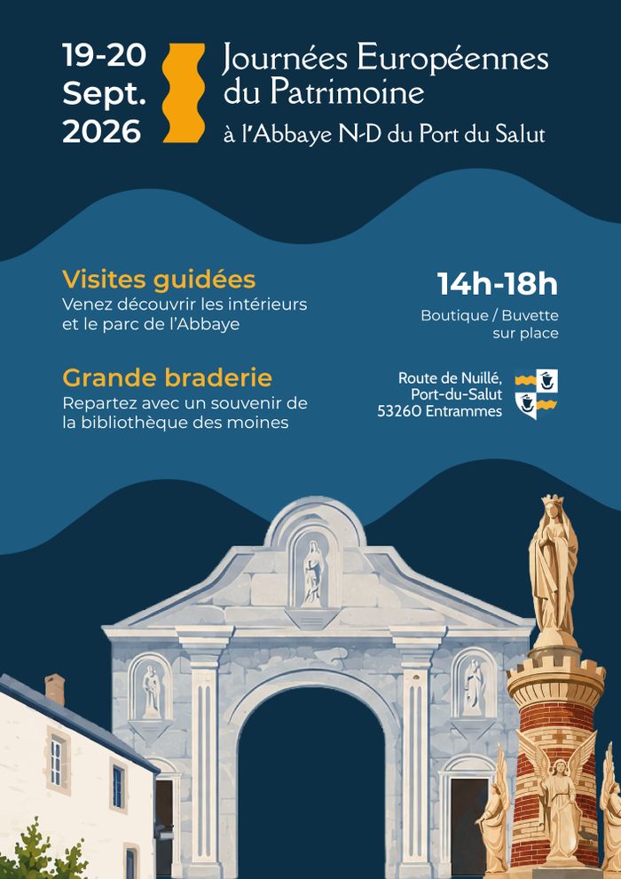 Visites guidées de l’abbaye du Port du Salut, Abbaye du Port du Salut 53260 Entrammes, Entrammes