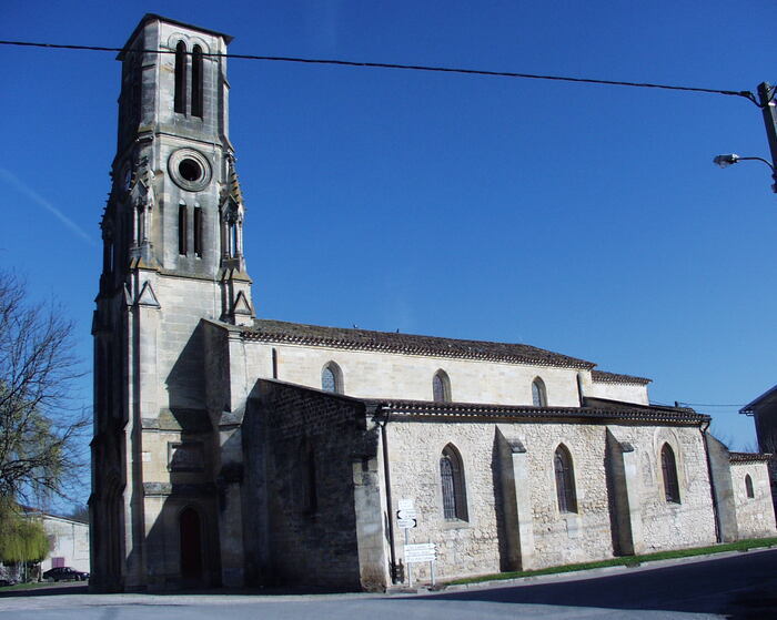 Viste libre de l’église, Église d’Isle-Saint-Georges, Isle-Saint-Georges