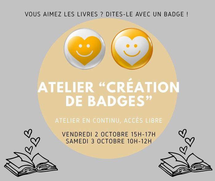 Vous aimez les livres ? Dites-le avec un badge !, Médiathèque de Schirmeck, Schirmeck
