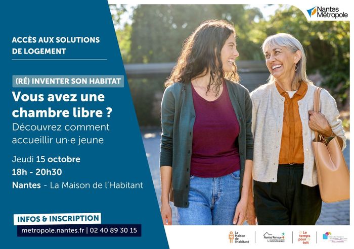 Vous avez une chambre libre ? Découvrez comment accueillir un·e jeune La Maison de l’Habitant Nantes