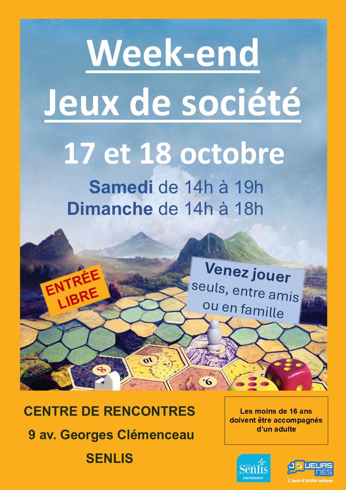 Week-end ludique, Centre de rencontre Georges Clemenceau, Senlis