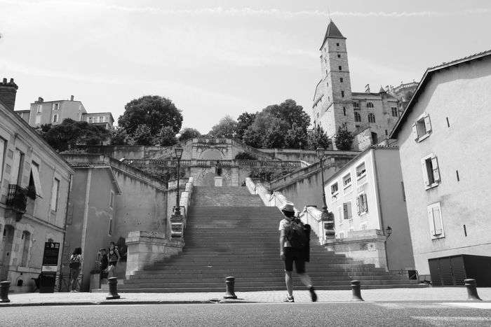 Zoom sur l’escalier monumental, Escalier monumental, Auch