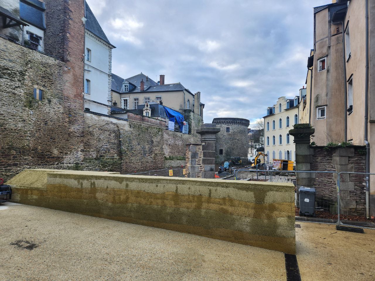 Promenade des remparts à Rennes : aménagements en cours